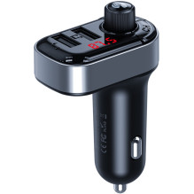 Automobilinis FM Transmiteris - XO BCC10, Juodas Automobilinis FM Transmiteris - XO BCC10, Juodas