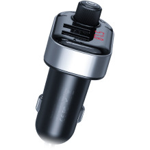 Automobilinis FM Transmiteris - XO BCC10, Juodas Automobilinis FM Transmiteris - XO BCC10, Juodas
