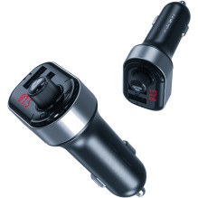 Automobilinis FM Transmiteris - XO BCC10, Juodas Automobilinis FM Transmiteris - XO BCC10, Juodas