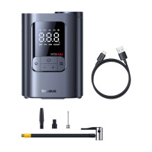 Oro Kompresorius - Baseus GoTrip VA1 Mini 5000 mAh Skaitmeninis Ekranas Juodas
