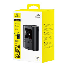 Oro Kompresorius - Baseus GoTrip VA1 Mini 5000 mAh Skaitmeninis Ekranas Juodas