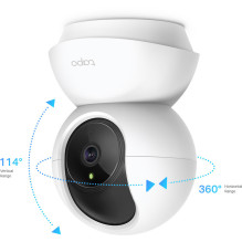 Apsaugos Kamera - TP-Link Tapo TC70 1080p 360° / 114° Naktinis Matymas 10 m 128 GB Apsaugos Kamera - TP-Link Tapo TC70 1080p 360° / 114° Naktinis Matymas 10 m 128 GB