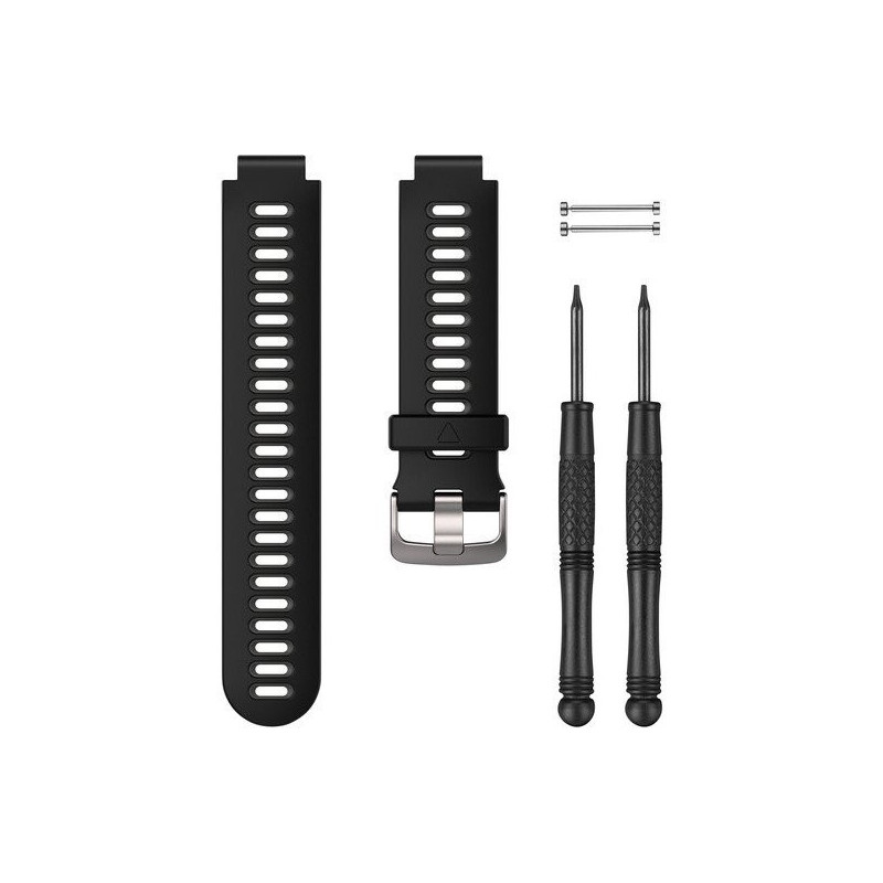 Laikrodžio Dirželis - Garmin Forerunner 735XT Juodas / Pilkas 23 mm