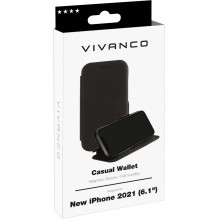 Telefono dėklas - Vivanco Casual Wallet iPhone 13 Pro 62883 Telefono dėklas - Vivanco Casual Wallet iPhone 13 Pro 62883