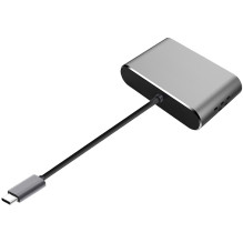 Ekrano Adapteris - Platinet USB-C HDMI / VGA Adapteris 4K 30 Hz Ekrano Adapteris - Platinet USB-C HDMI / VGA Adapteris 4K 30 Hz