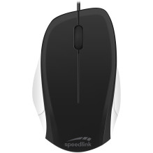Kompiuterinė pelė - SpeedLink Ledgy Silent SL-610015-BKWE 3 mygtukų 900 dpi USB Juoda / Balta