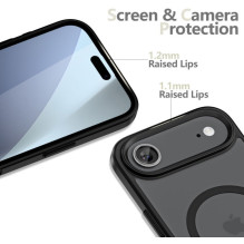 Telefono Dėklas - Tech-Protect MagMat MagSafe iPhone 17 Air Dėklas Juodas Matinis