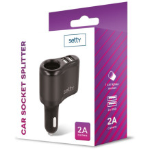 Automobilinio Lizdo Šakotuvas - Setty RGS-01 2×USB 2A
