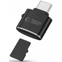 Atminties kortelių skaitytuvas - Tech-Protect UltraBoost USB-C MicroSD Juodas Atminties kortelių skaitytuvas - Tech-Protect UltraBoost USB-C MicroSD Juodas