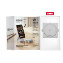 FORCELL AluFold Pro 3in1 Qi 2.2 25W Ultra-Fast Wireless Desk Charger for iPhone and Samsung compatible with MagSafe, App