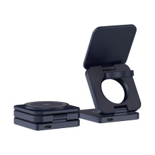 FORCELL AluFold Pro 25W 3in1 Qi 2.2 Ultra-Fast Wireless Desk Charger for iPhone and Samsung compatible with MagSafe, App