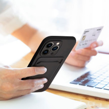 Case for iPhone 14 PRO MAX Card Case czarny Case for iPhone 14 PRO MAX Card Case czarny