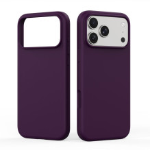 DUX DUCIS case PIEL LIQUID SILICONE compatible with MagSafe for iPhone 18 Pro / 17 Pro burgundy