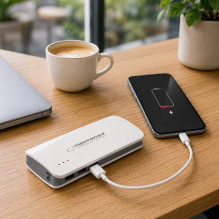 Esperanza EMP106WE Radium power bank Grey,White 8000 mAh Esperanza EMP106WE Radium power bank Grey,White 8000 mAh
