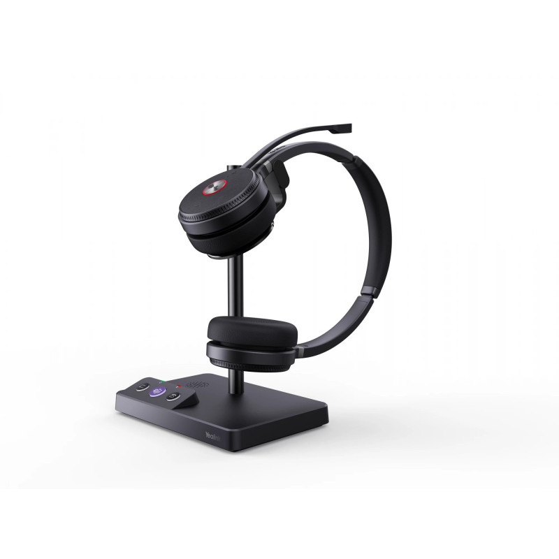Yealink WH62 Dual Teams bezvadu DECT austiņu komplekts, 100-10 000 Hz, melns