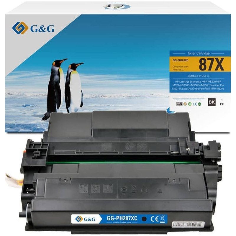 G&amp;G XL toneris suderinamas su HP 87X / CF287X