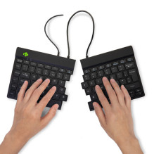 Klaviatūra R-Go Tastatur Split Break UK-Layout vadu melna