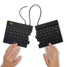 Klaviatūra R-Go Tastatur Split Break UK-Layout vadu melna