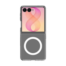 Evelatus Samsung Galaxy Z Flip8 Clear case with Magnetic Transparent