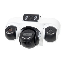 PNI IP84S Live AOV video surveillance camera 4 2Mpx cameras GSM 4G with solar panel and 16000 mAh battery