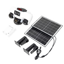 PNI IP84S Live AOV video surveillance camera 4 2Mpx cameras GSM 4G with solar panel and 16000 mAh battery