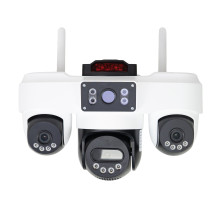 PNI IP84S Live AOV video surveillance camera 4 2Mpx cameras GSM 4G with solar panel and 16000 mAh battery