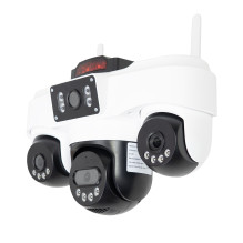 PNI IP84S Live AOV video surveillance camera 4 2Mpx cameras GSM 4G with solar panel and 16000 mAh battery