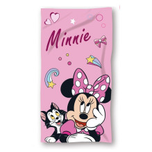 Vaikiškas rankšluostis Disney Minnie, rožinė 140 cm x 70 cm