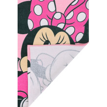 Vaikiškas rankšluostis Disney Minnie, rožinė 140 cm x 70 cm