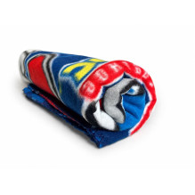 Throw blanket Sonic, blue col., 100 cm x 140 cm