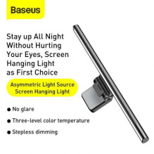 Baseus Home i-wok Series USB Stepless Dimming Screen Hanging Light 5W (Youth) 2800K / 4000K / 5500K Black (DGIWK-B01)