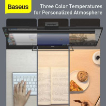 Baseus Home i-wok Series USB Stepless Dimming Screen Hanging Light 5W (Youth) 2800K / 4000K / 5500K Black (DGIWK-B01)