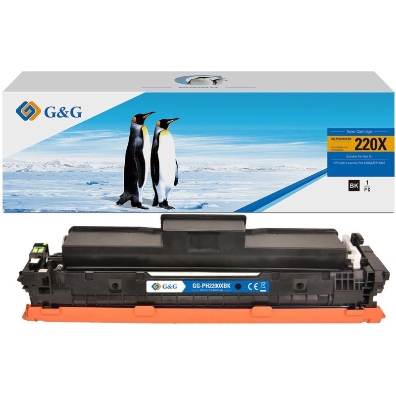 G&amp;G XL toneris suderinamas su HP 220X / W2200X