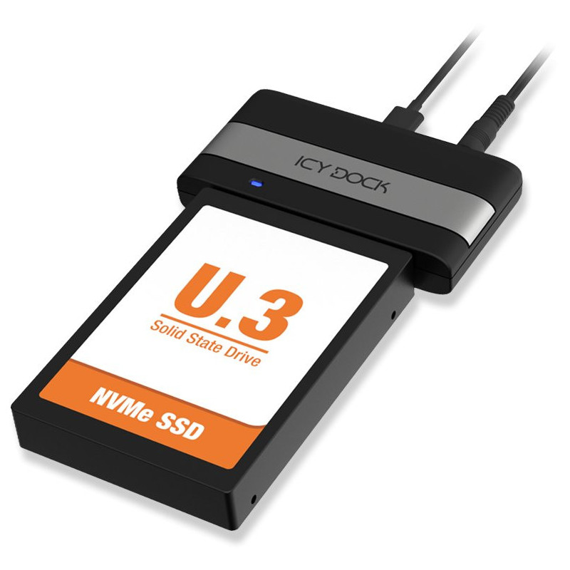 Adapter USB Icy Dock IcyDock USB4 to 15mm U.2 / U.3 SSD external adapter