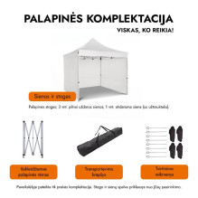 Shopping Tent 3x3 White Zeltpro TITAN