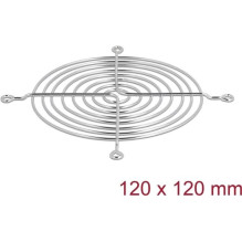 DeLOCK 67308 ventilatora režģis 120 x 120 mm, sudraba krāsā