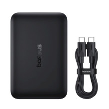 Baseus Power Bank EnerFill FM11 Ultra-Mini Magnetic (Magsafe Compatible), 22.5W, 10000 mAh, with Type-C Cable 0,30m, Bla