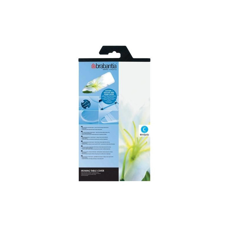 BRABANTIA ironing board cover 124x45 cm Mixed (C) 4mm+ 4mm felt 264825