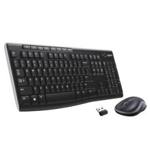Logitech Keyboard and Mouse Set MK270 - US Layout - Black