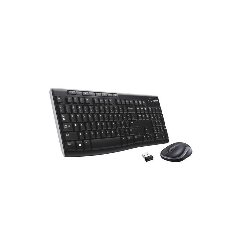 Logitech Keyboard and Mouse Set MK270 - US Layout - Black