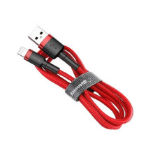 Baseus Lightning Cafule kabelis 1.5A 2m Red + Red (CALKLF-C09) Baseus Lightning Cafule kabelis 1.5A 2m Red + Red (CALKLF-C09)