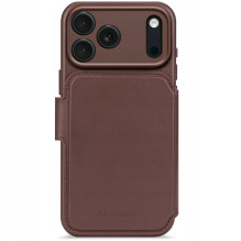 Leather Detachable Wallet for iPhone 17 Pro Chocolate Brown