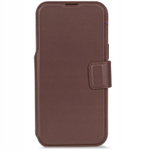 Leather Detachable Wallet for iPhone 17 Pro Chocolate Brown