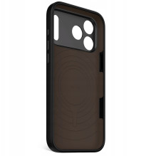 Antimikrobinis silikono nugarėlės dangtelis iPhone 17 Pro Max Phantom Black