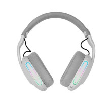 Mars Gaming MHW-PROW Bezvadu un Vadu Spēļu Austiņas, USB-C, Bluetooth, Balta
