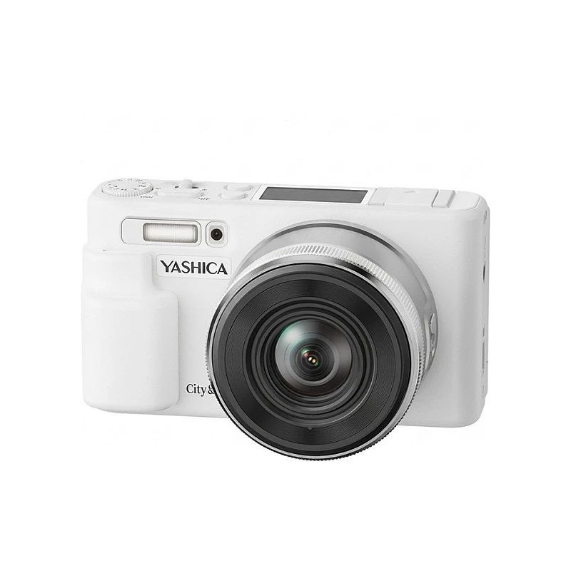 Yashica City 200 digitālā kompaktkamera, 10x optiskā tālummaiņa, balta
