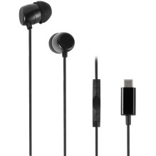 Vivanco Stereo USB-C In-Ear Headphones, Black (61752)