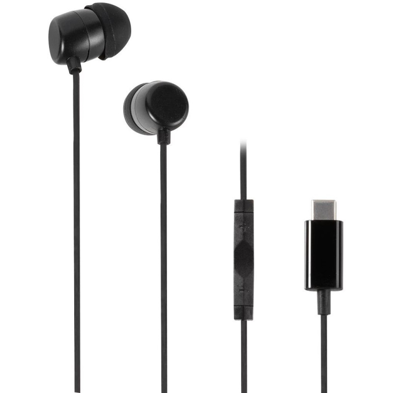 Vivanco Stereo USB-C In-Ear Headphones, Black (61752)