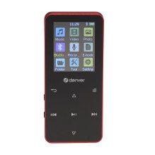 Denver MP-1830R MP4 atskaņotājs ar Bluetooth, 1.8 collu displejs, 4GB, sarkans