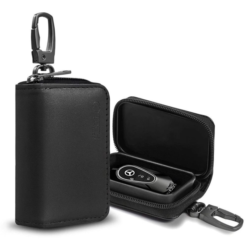 TECH-PROTECT KLR300 Faraday Pouch Keyless RFID Signal Blocker Case Black / Black